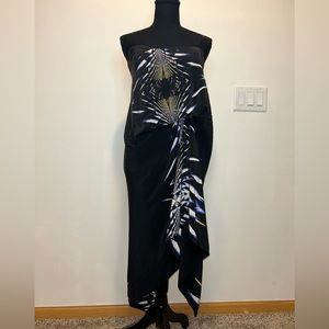 BCBGMaxAzria Black and White Patterned Dress